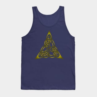 Triangle Knot With Doubled Threads Yellow Tank Top